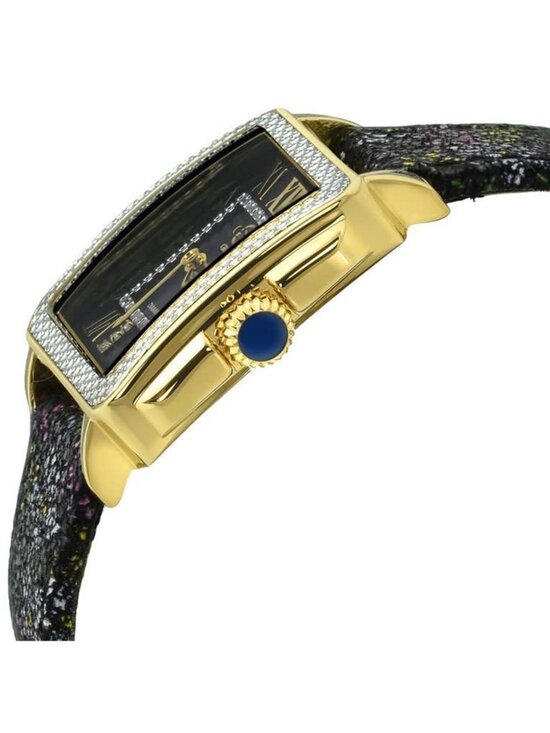 NWT Gv2 By Gevril Padova Floral Mother of Pearl Dial Ladies Watch